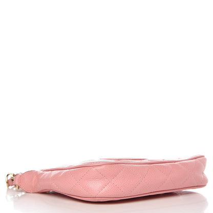 Chanel Caviar Quilted Pochette Pink 4 of 9