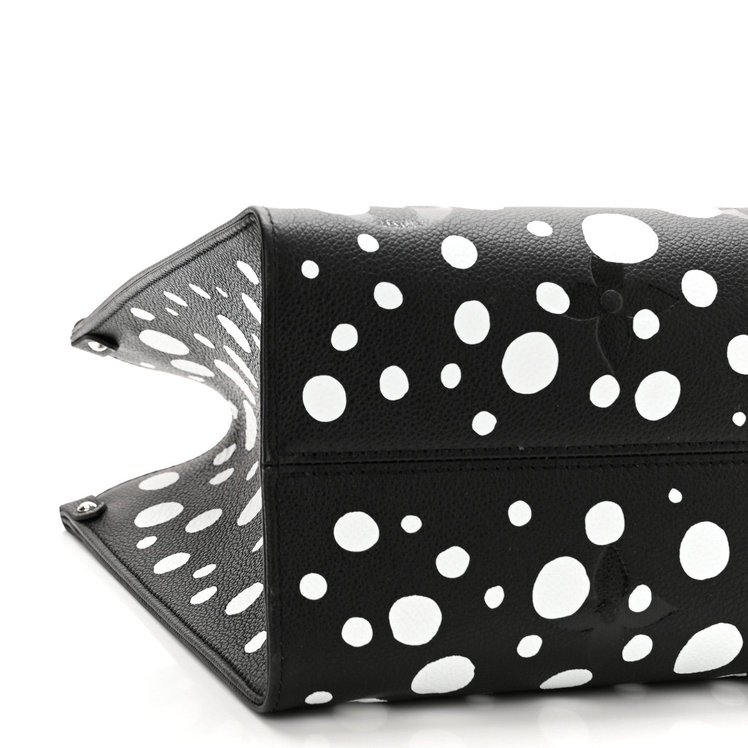 Louis Vuitton Monogram Kusama Dots Onthego MM Black White 9 of 10