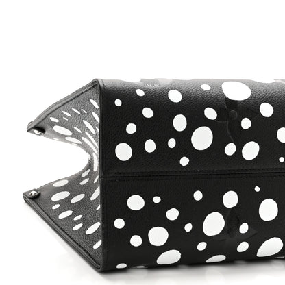 Louis Vuitton Monogram Kusama Dots Onthego MM Black White 9 of 10