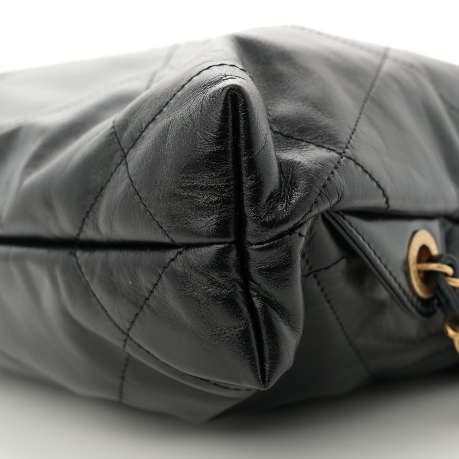 Chanel Shiny Calfskin Quilted Chanel 22 Backpack Black 10 of 10