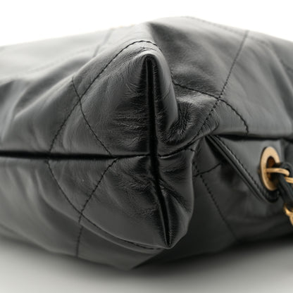 Chanel Shiny Calfskin Quilted Chanel 22 Backpack Black 10 of 10