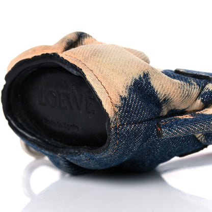 Loewe Denim Calfskin Elephant Coin Purse Bag Charm Key Holder Blue Multicolor 6 of 15