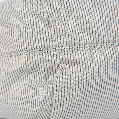 Chanel Toile Striped Coco Paris Tote Navy 8 of 10