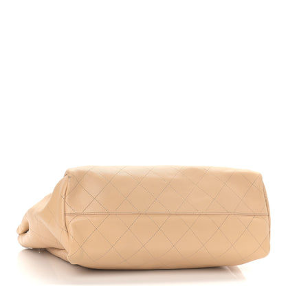 Chanel Caviar Stitched Large Shopping Tote Beige 4 of 12