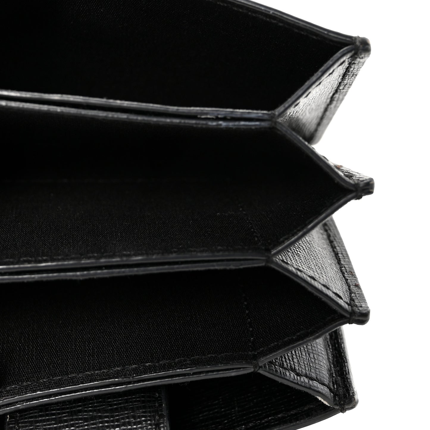Saffiano Virtus Accordion Wallet Black