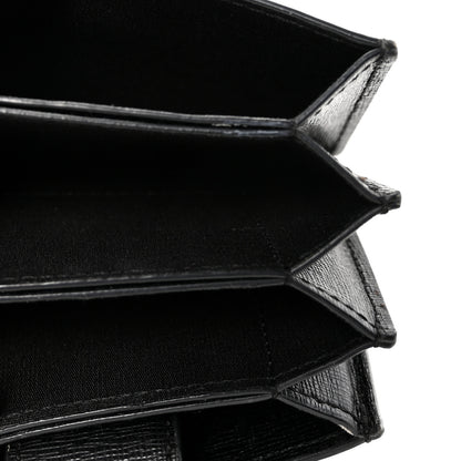 Versace Saffiano Virtus Accordion Wallet Black 5 of 6