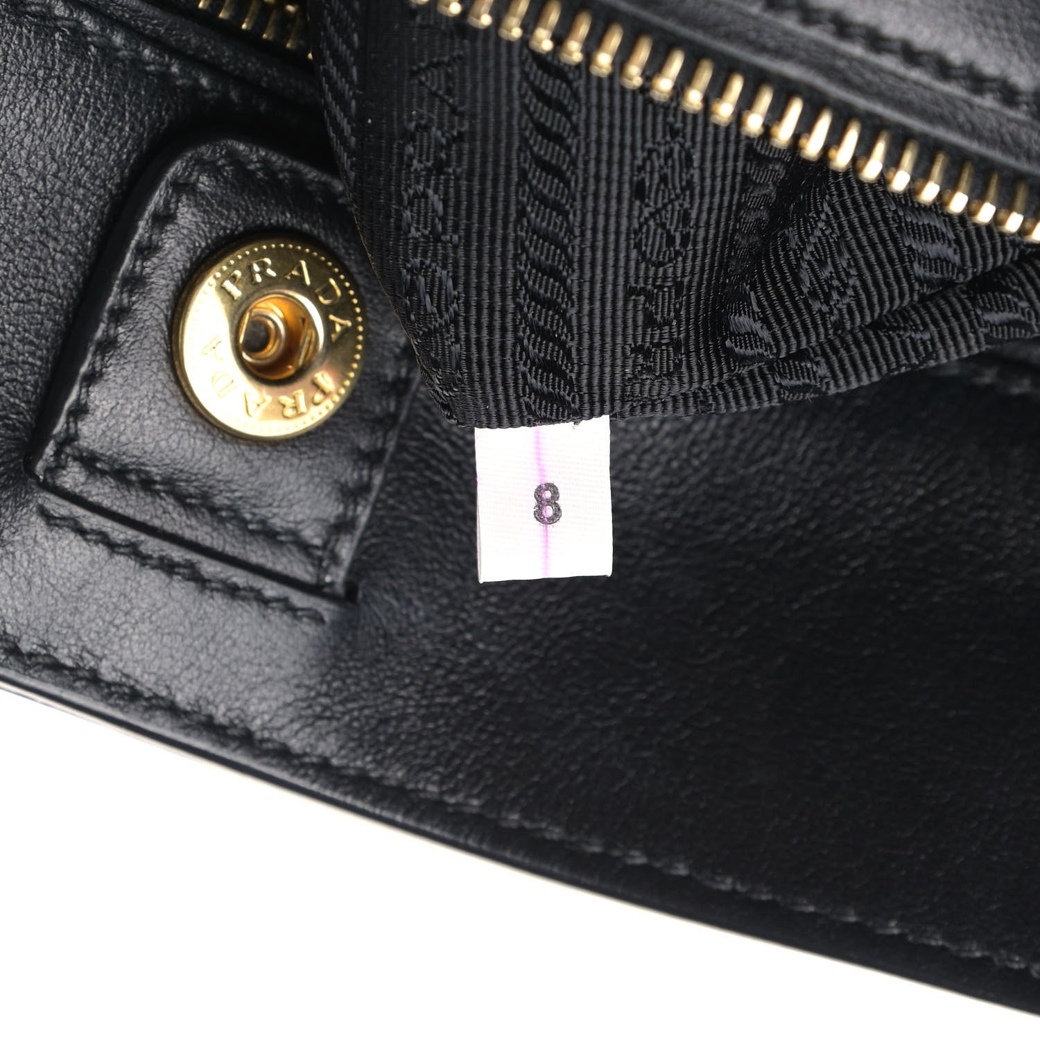 Prada Soft Calf Shopping Tote Black 7 of 11
