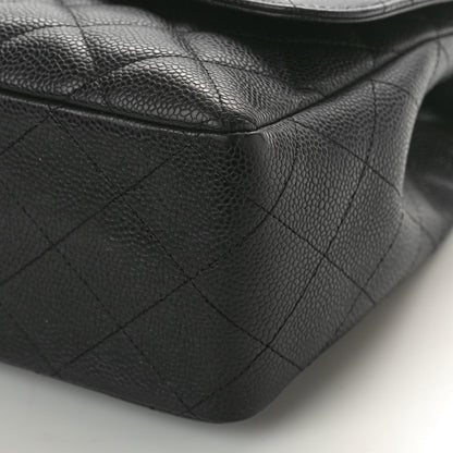 Chanel Caviar Quilted Jumbo Single Flap Black 10 of 10