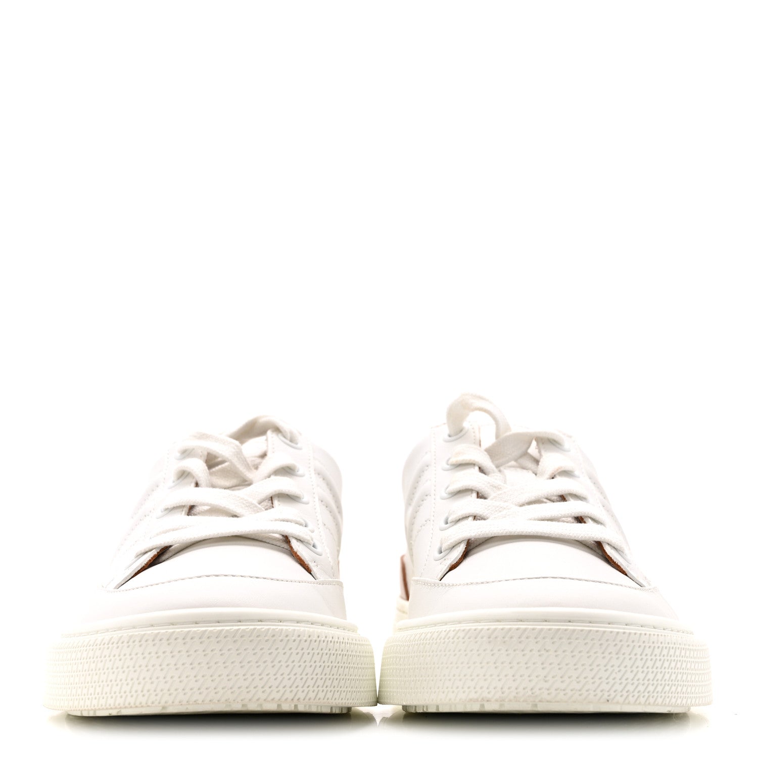 Hermes Calfskin Deep Sneakers 38.5 White Naturel 3 of 11