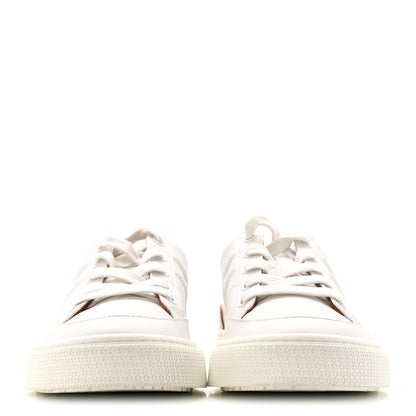 Hermes Calfskin Deep Sneakers 38.5 White Naturel 3 of 11