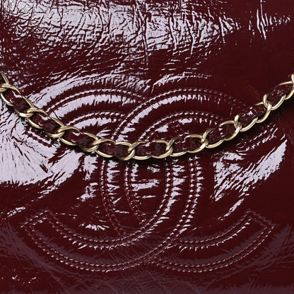 Chanel Vinyl Rock and Chain Medium Flap Bordeaux 8 of 11