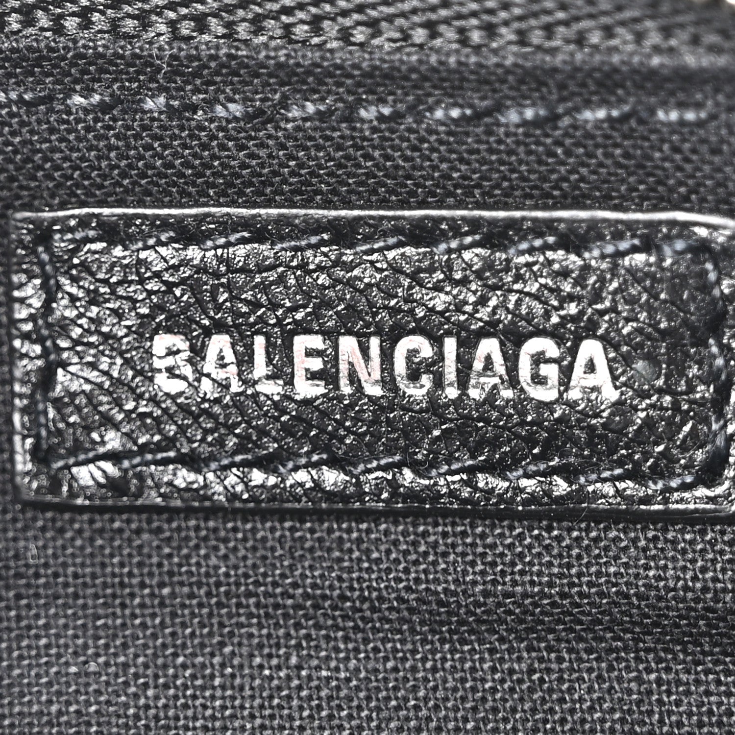 Balenciaga Agneau Arena Le Cagole Mini Purse With Chain Black 6 of 10