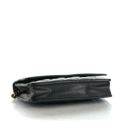 Chanel Caviar Quilted Wallet On Chain WOC Black 4 of 8