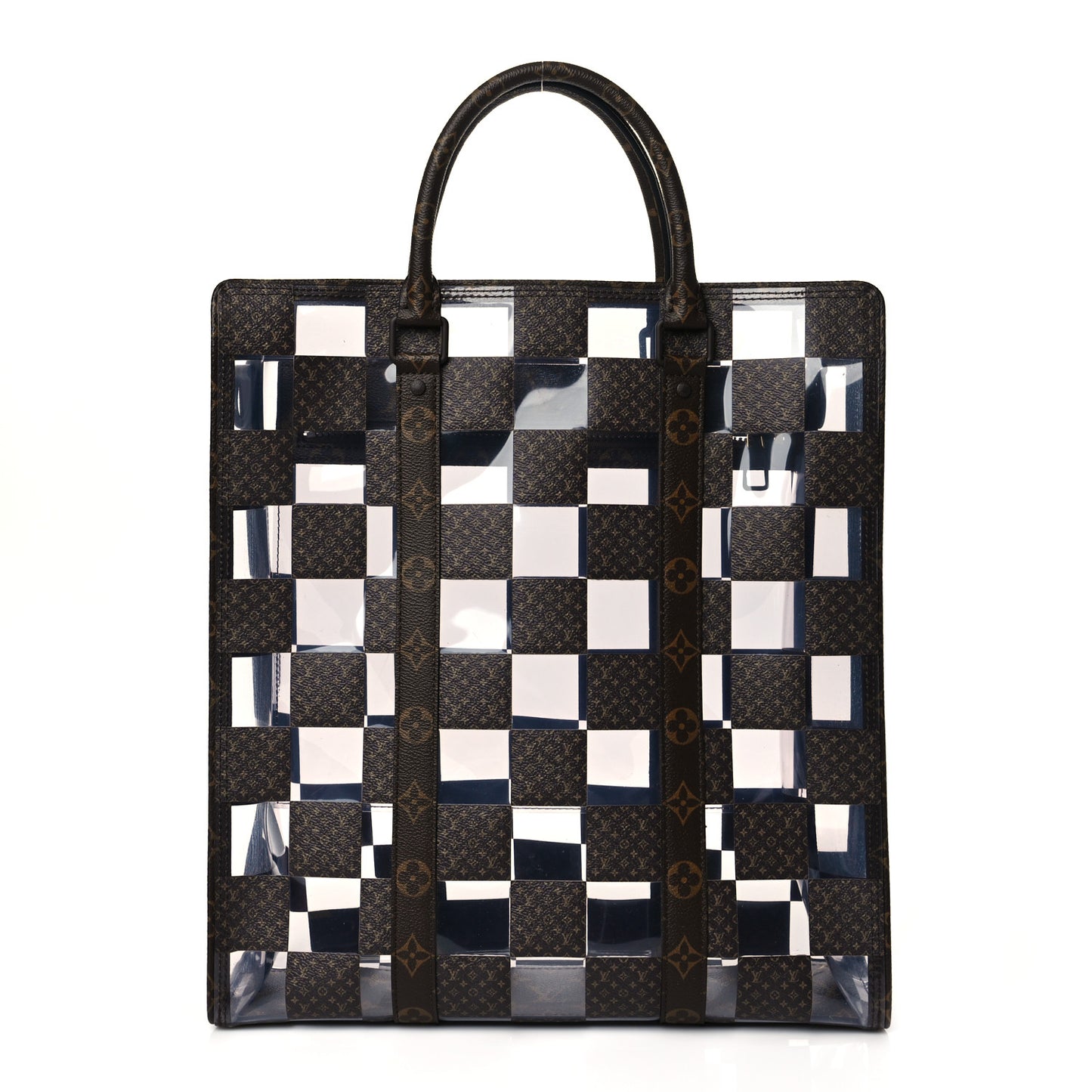 PVC Monogram Chess Sac Plat