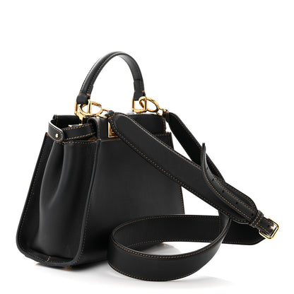 Fendi Vitello King Canvas Chinese New Year Tiger Embroidered Mini Peekaboo Black Dark Yellow 3 of 15