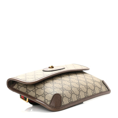 Gucci GG Supreme Monogram Neo Vintage Web Belt Bag Brown 4 of 11