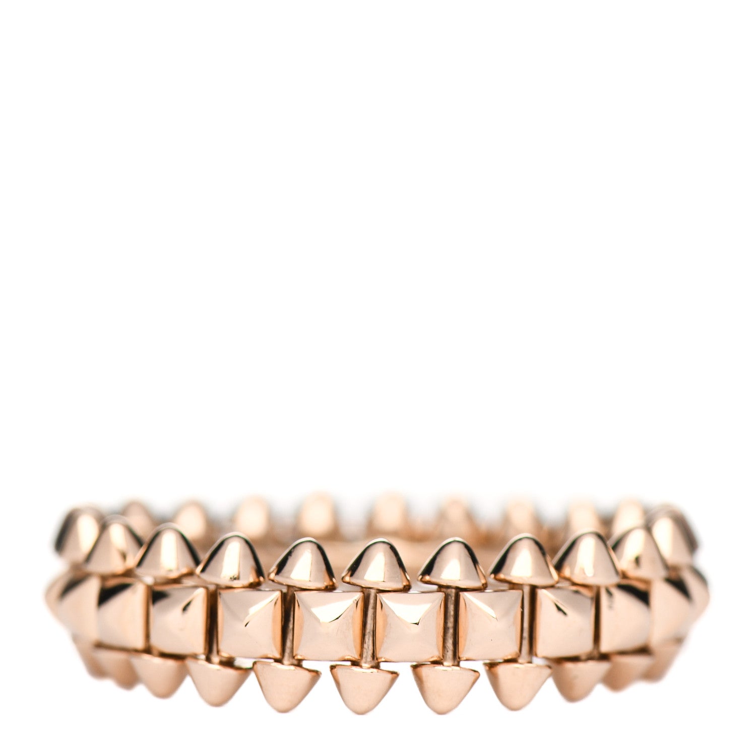 Cartier 18K Pink Gold SM Clash De Cartier Ring 58 8.25 1 of 5