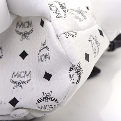MCM Calfskin Visetos Rabbit Zoo Doll Crossbody White 6 of 20