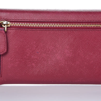 Prada Saffiano Metal Wallet Ibisco 18 of 19
