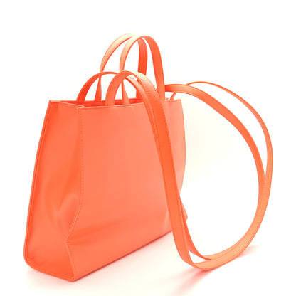 Telfar Vegan Leather Medium Shopping Bag Orange 3 of 8