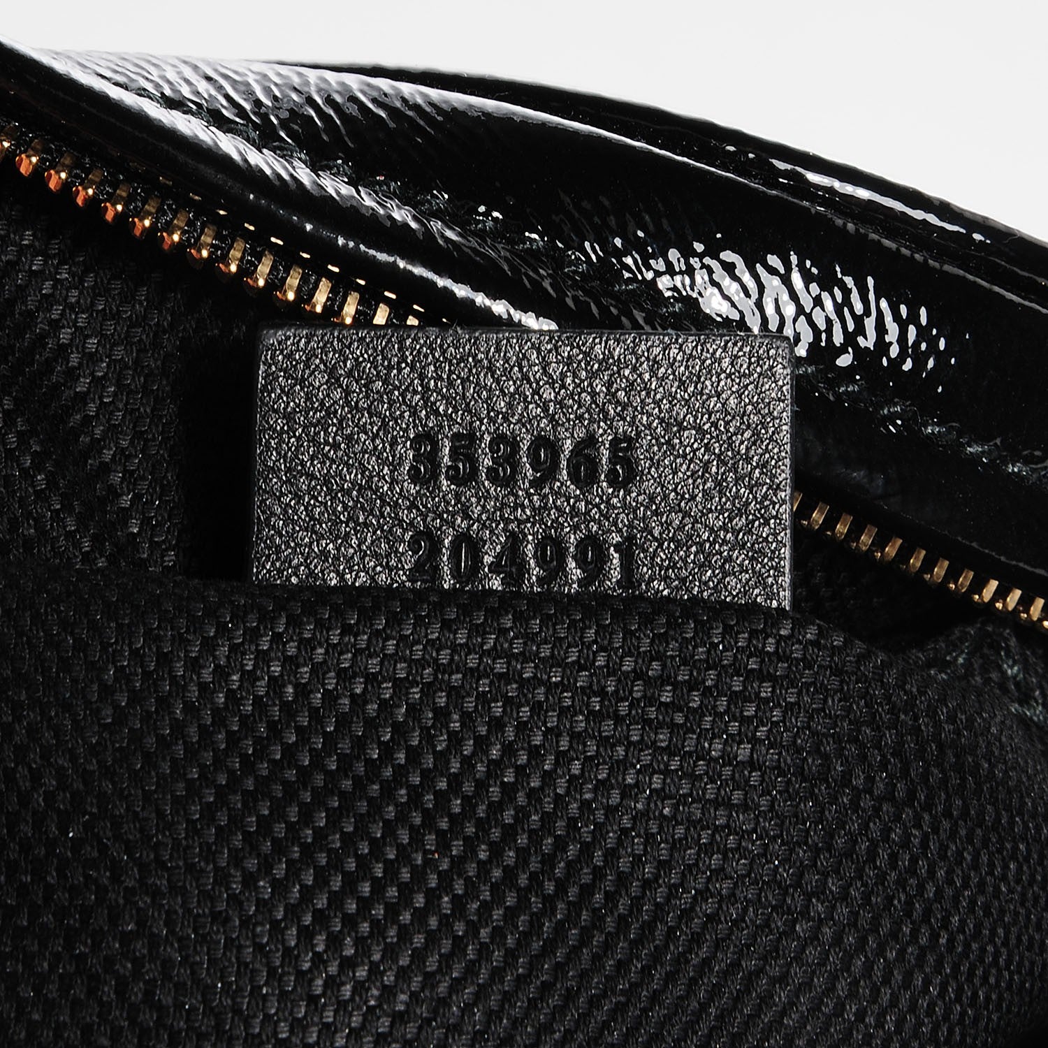 Gucci Patent Mini Soho Chain Bag Black 5 of 7