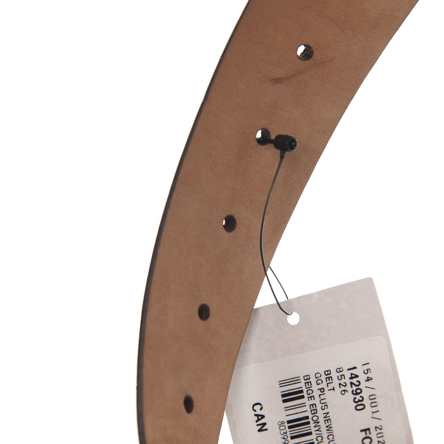 Gucci GG Supreme Monogram Selleria Interlocking G 40mm Belt 85 34 Beige Ebony Cuir 6 of 7