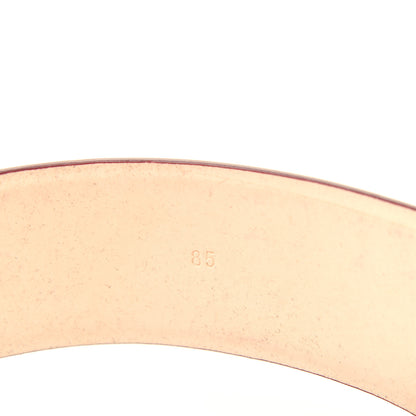 Chanel Patent Calfskin Camellia CC Belt 85 Red Gold 4 of 6