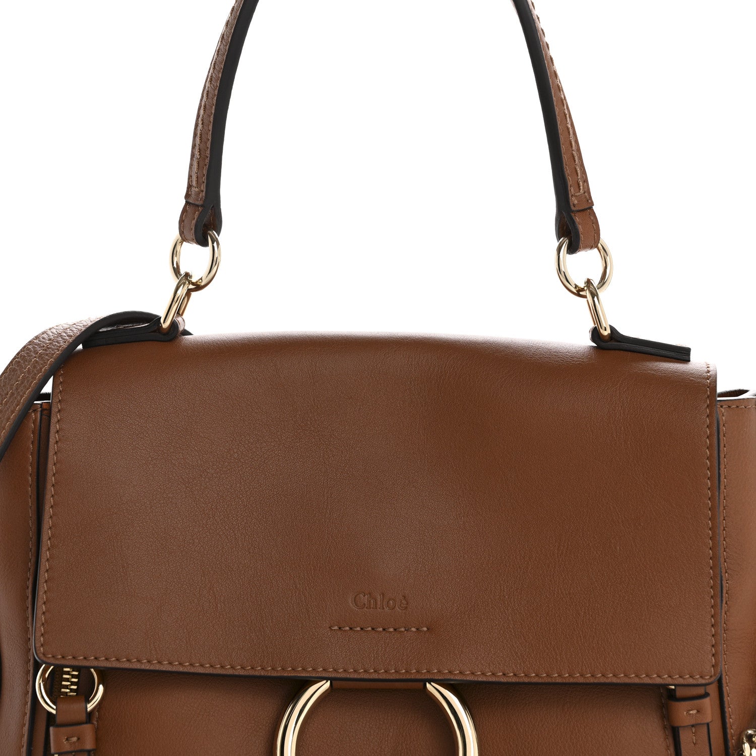 Chloe Calfskin Small Faye Day Shoulder Bag Tan 8 of 10