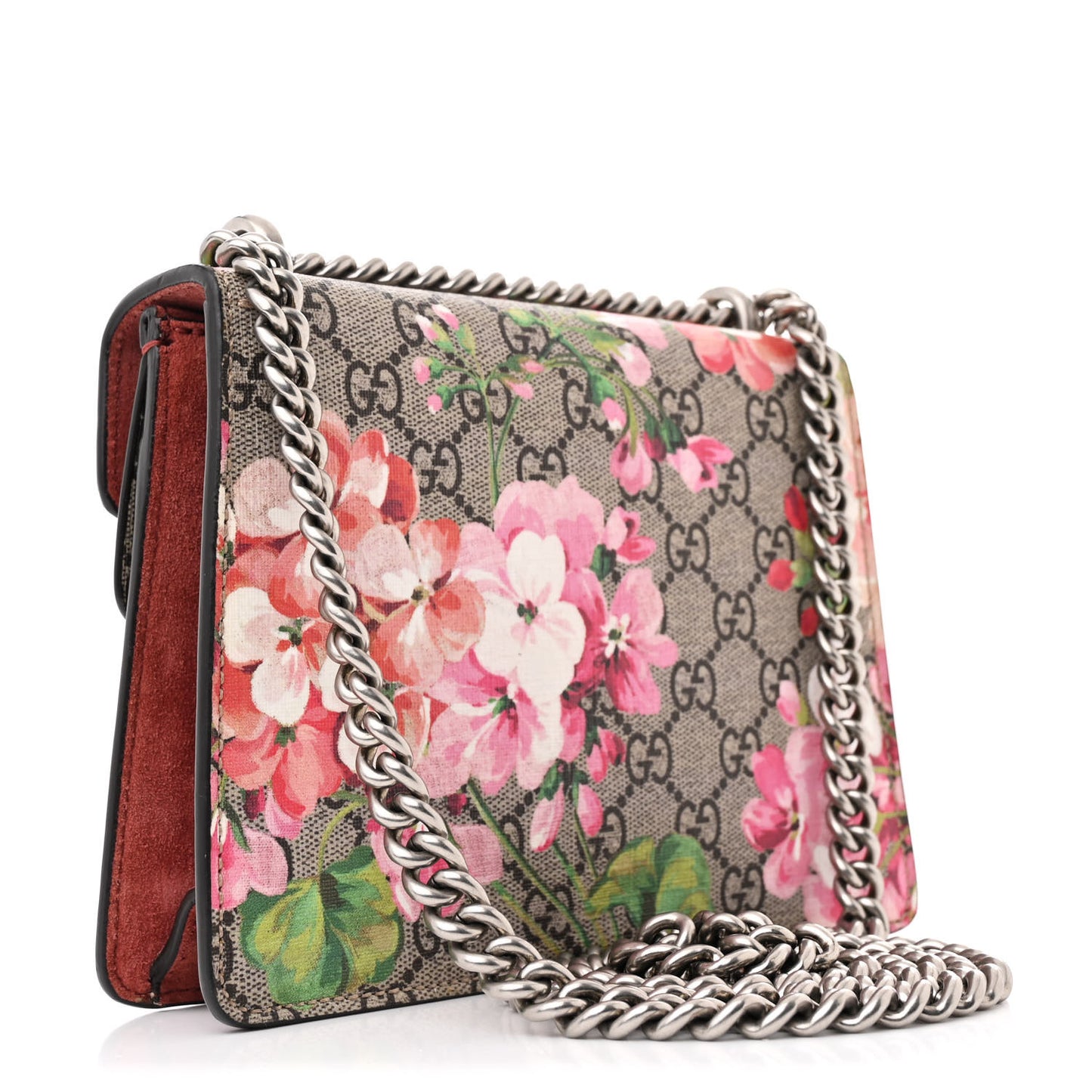 GG Supreme Monogram Blooms Mini Dionysus Shoulder Bag Beige Multicolor Dry Rose