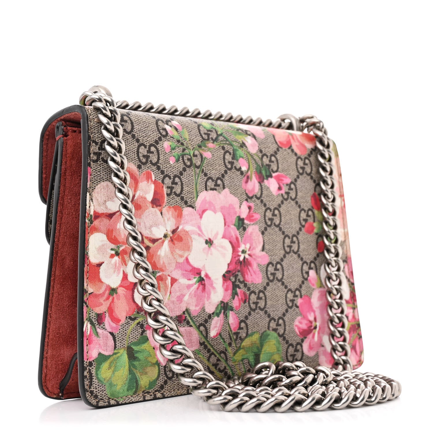 Gucci GG Supreme Monogram Blooms Mini Dionysus Shoulder Bag Beige Multicolor Dry Rose 3 of 13