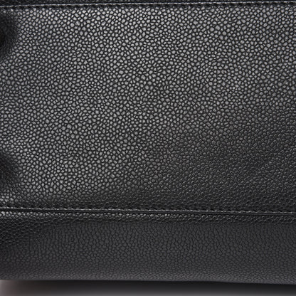 Chanel Metallic Grained Calfskin Woven Chain Large Shopping Bag Black 12 of 15