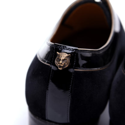 Gucci Velvet Mens Réveille L'Amour Loafers 8 Black 13 of 15