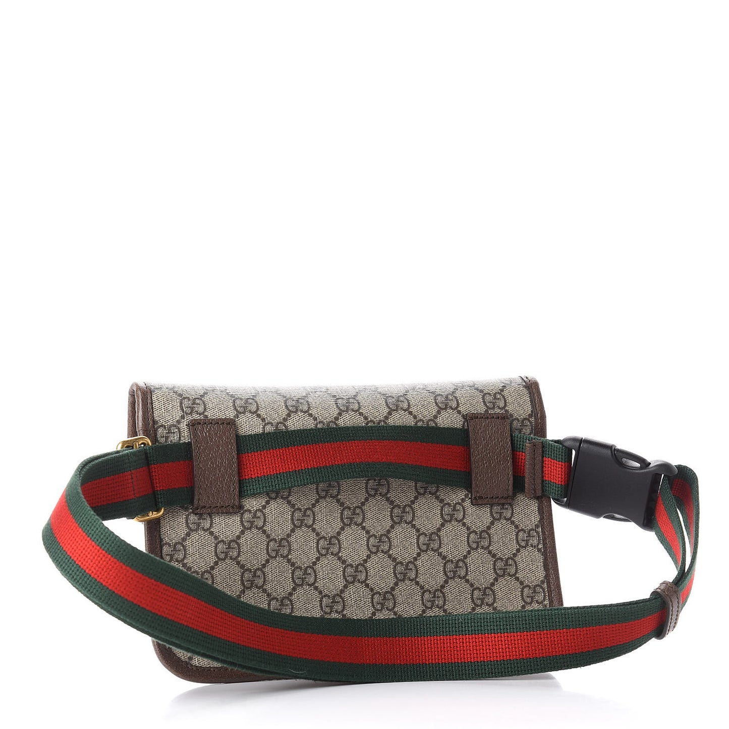 GG Supreme Monogram Neo Vintage Web Belt Bag Brown