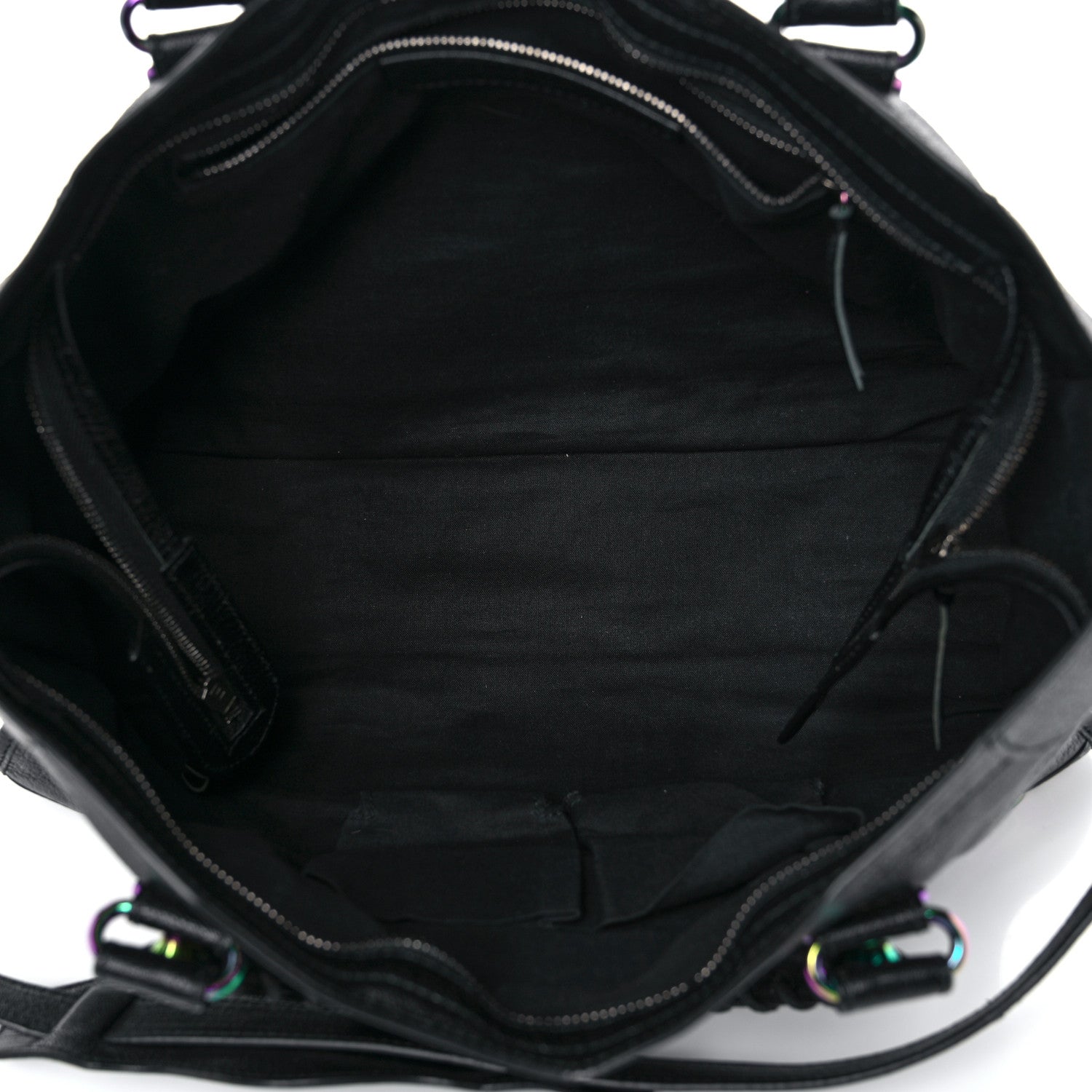 Balenciaga Chevre Iridescent Metallic Edge Hardware City Black 8 of 12