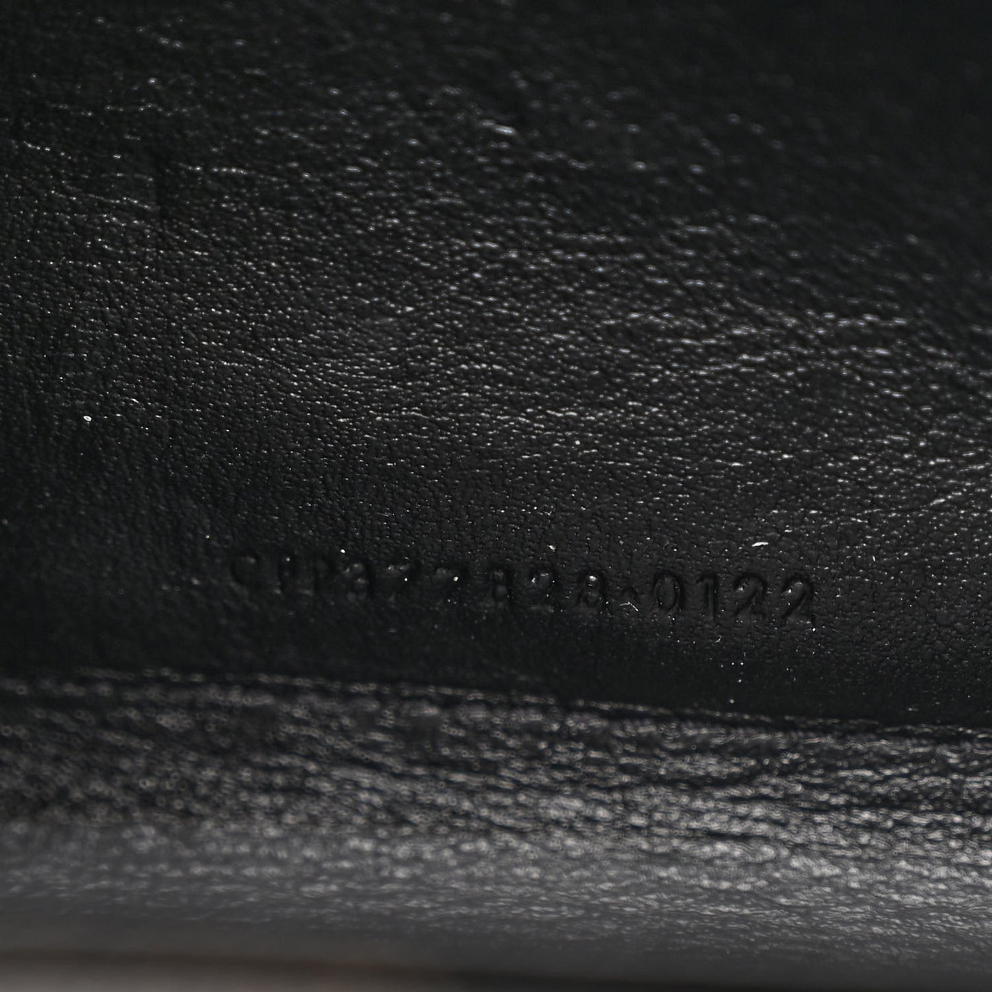 Grain De Poudre Matelasse Chevron Monogram Chain Wallet Black