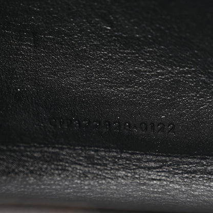 Saint Laurent Grain De Poudre Matelasse Chevron Monogram Chain Wallet Black 9 of 12