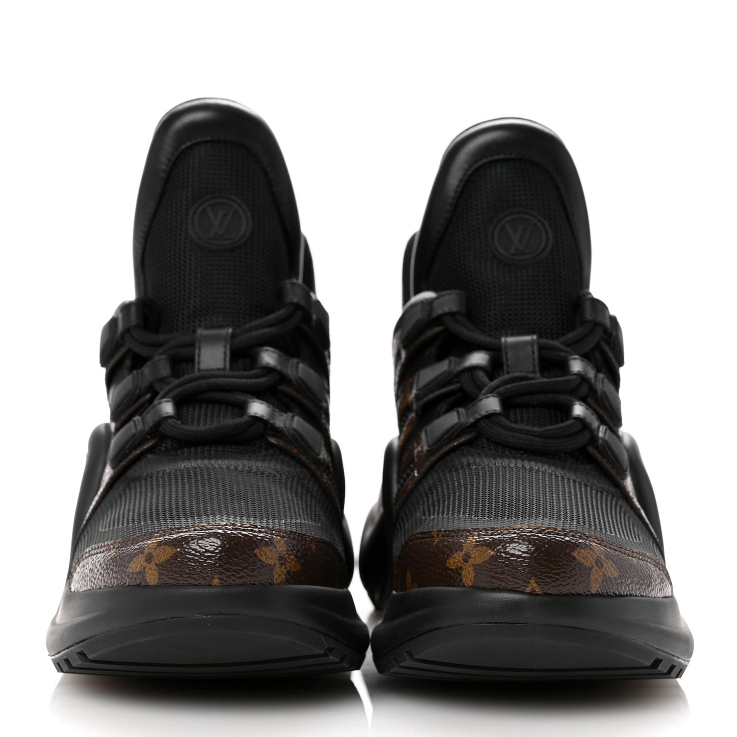 Calfskin Patent Monogram LV Archlight Sneakers 39 Black