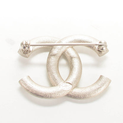 Chanel Baguette Crystal CC Brooch Silver 3 of 5