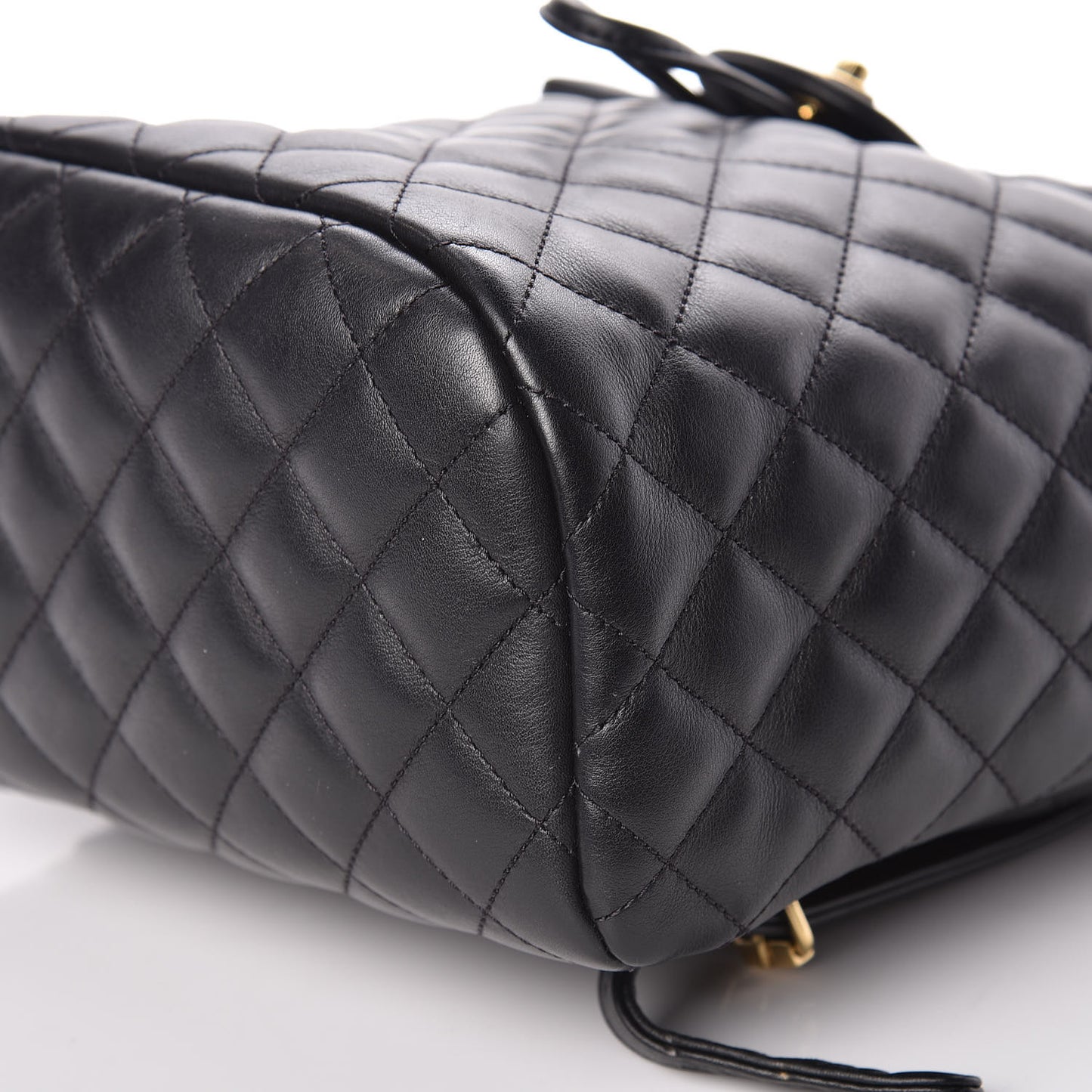 Calfskin Quilted Small Urban Spirit Backpack Black