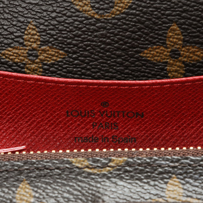 Louis Vuitton Monogram Emilie Wallet Red 6 of 7