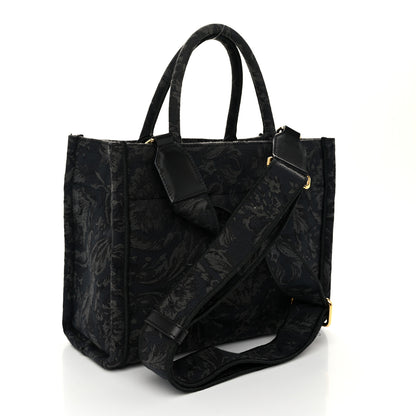 Versace Jacquard Barocco Small Athena Tote Black 3 of 12