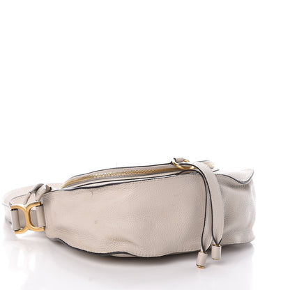 Chloe Calfskin Medium Marcie Round Zip Crossbody Bag Angora Beige 4 of 10