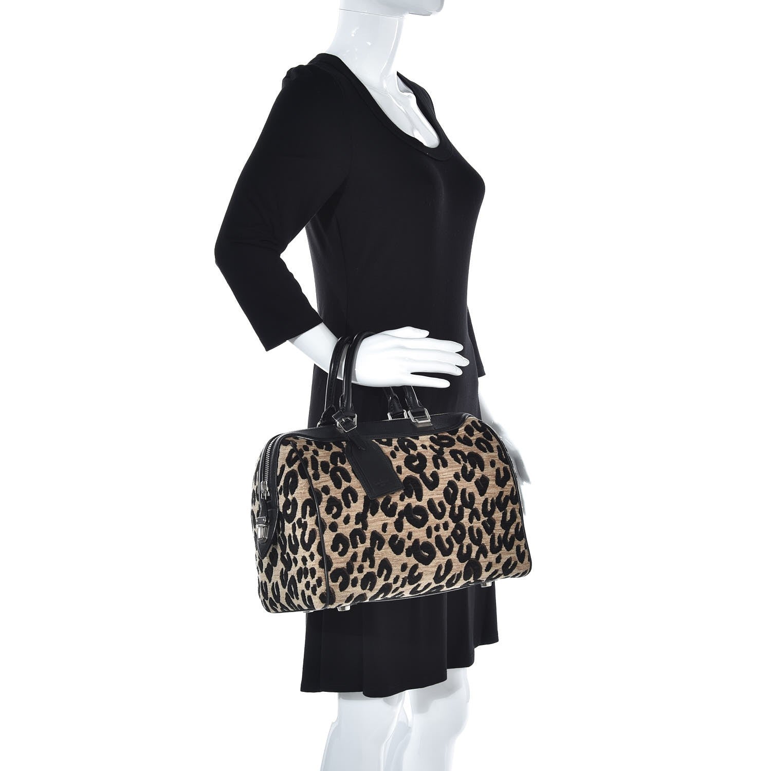 Louis Vuitton Jacquard Velvet Leopard Print Stephen Sprouse Speedy 2 of 8