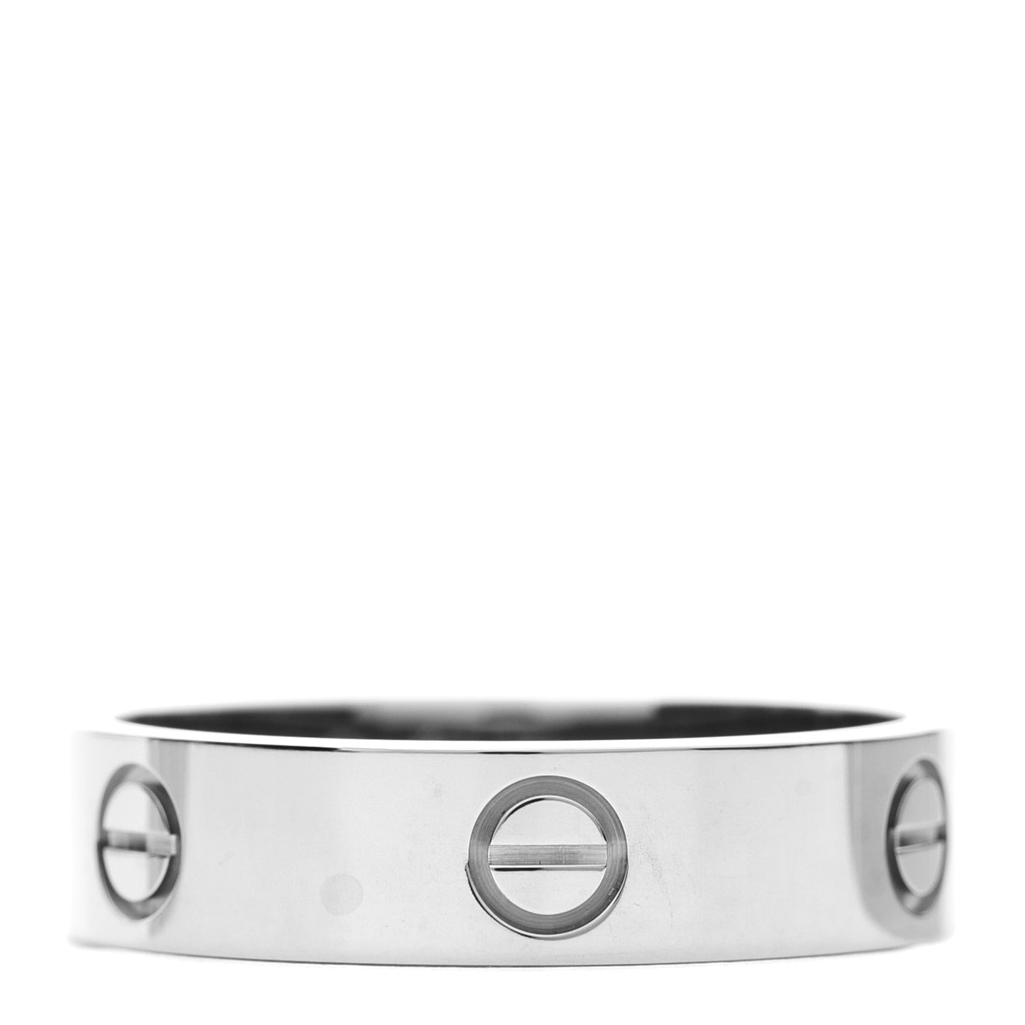 18K White Gold 5.5mm LOVE Ring 64 10.75