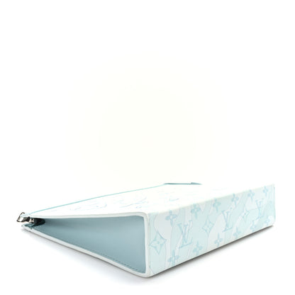Louis Vuitton Monogram Aquagarden Pochette Voyage MM Crystal Blue 4 of 8