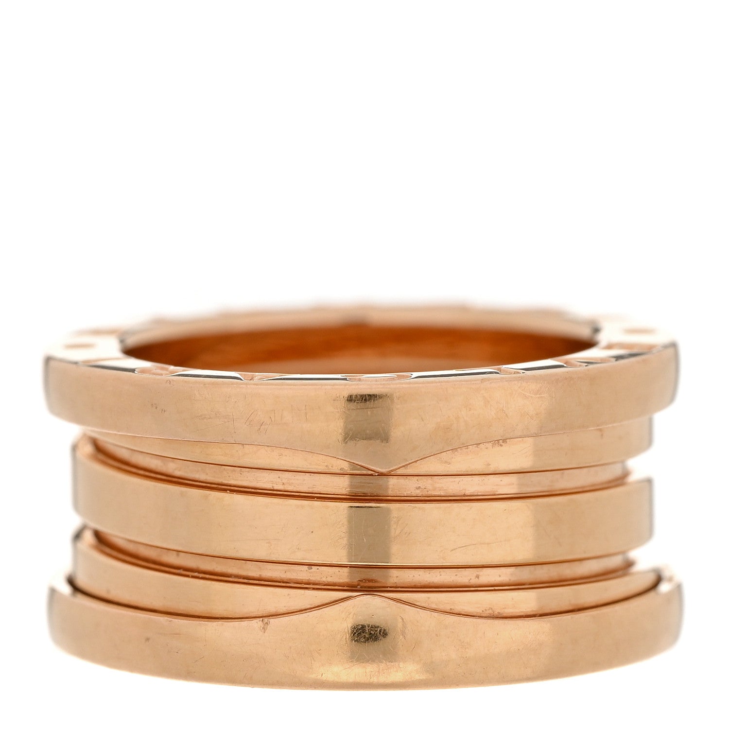 Bulgari 18K Rose Gold B.Zero1 Three-Band Ring 46 3.5 3 of 6