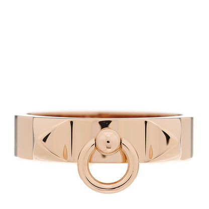 Hermes 18K Rose Gold PM Collier De Chien Ring 56 7.5 1 of 3