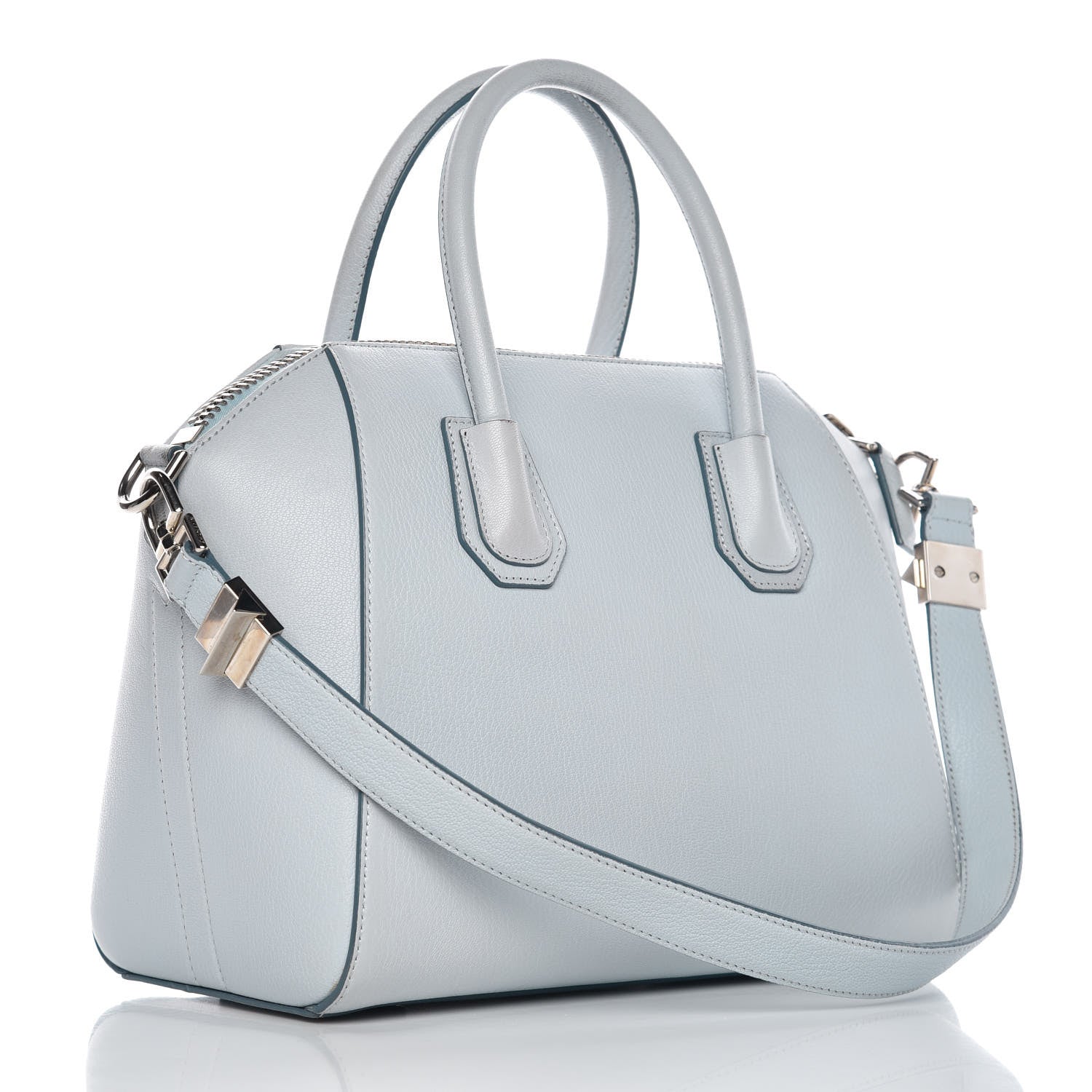 Givenchy Sugar Goatskin Small Antigona Pale Blue 4 of 17