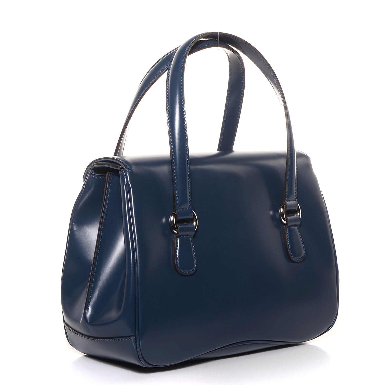Gucci Regent Calfskin Medium Lady Lock Satchel Caspian 3 of 8