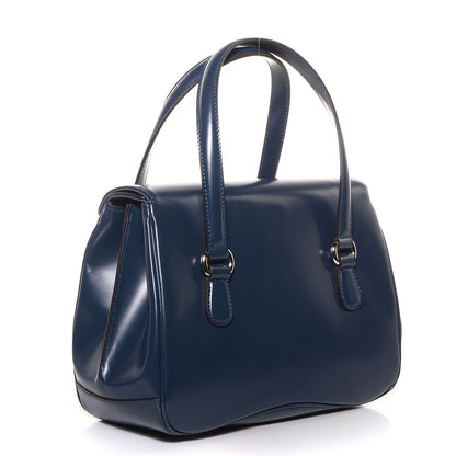 Gucci Regent Calfskin Medium Lady Lock Satchel Caspian 3 of 8